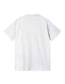 Camiseta Carhartt Wip S/S Pocket ash heather para hombre