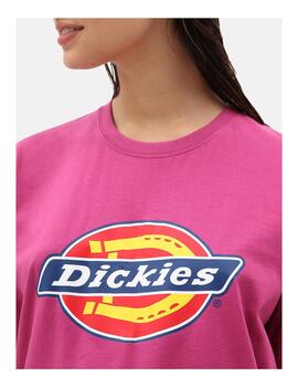 Camiseta Dickies Horseshoe pink berry de mujer