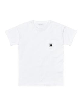 Camiseta Carhartt Wip W S/S Pocket white de mujer