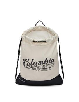 Mochila Columbia Zigzag Drawstring Pack beige hombre y mujer