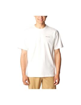 Camiseta Columbia Burnt Lake blanca de hombre