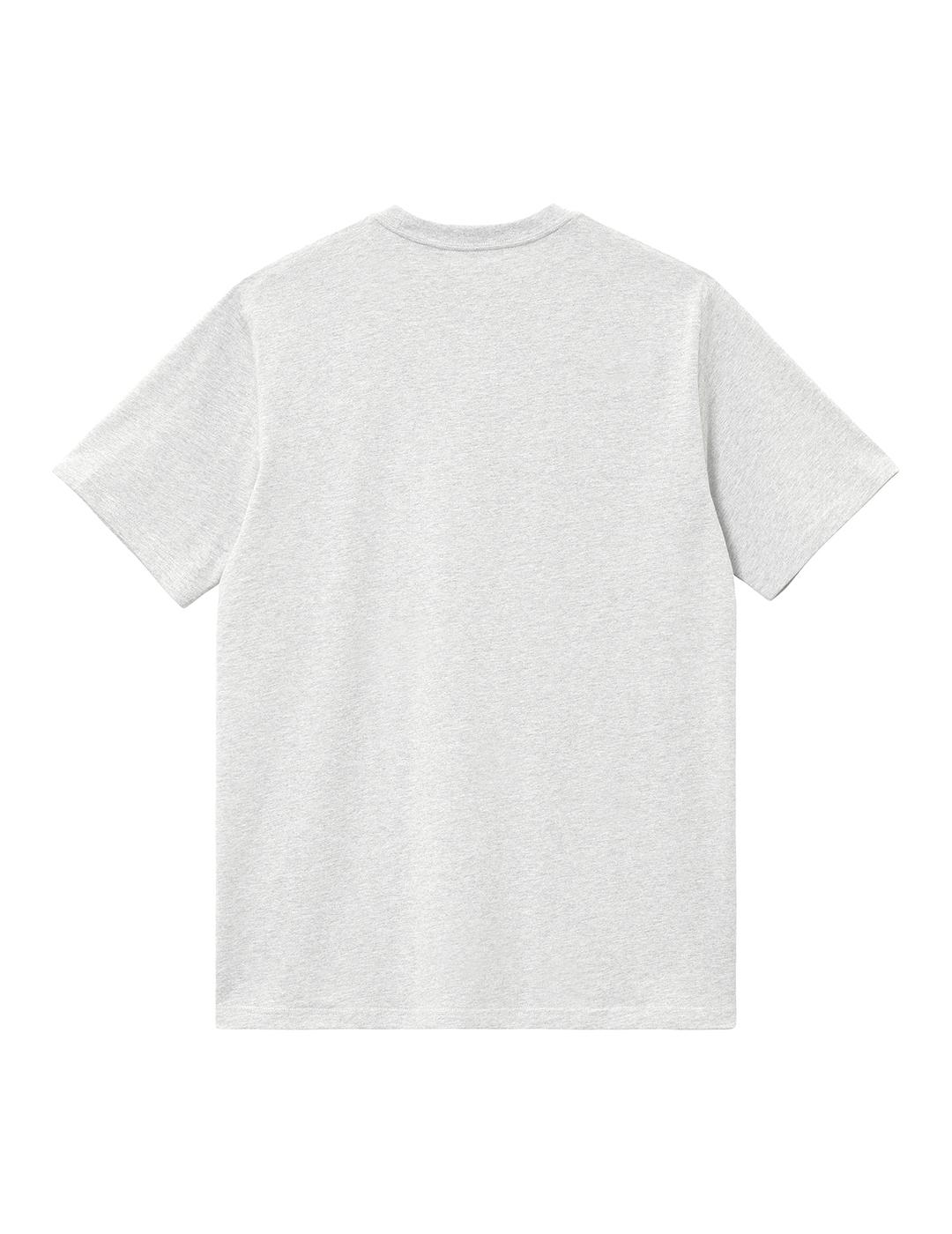Camiseta Carhartt Wip S/S Script Embroidery gris de hombre