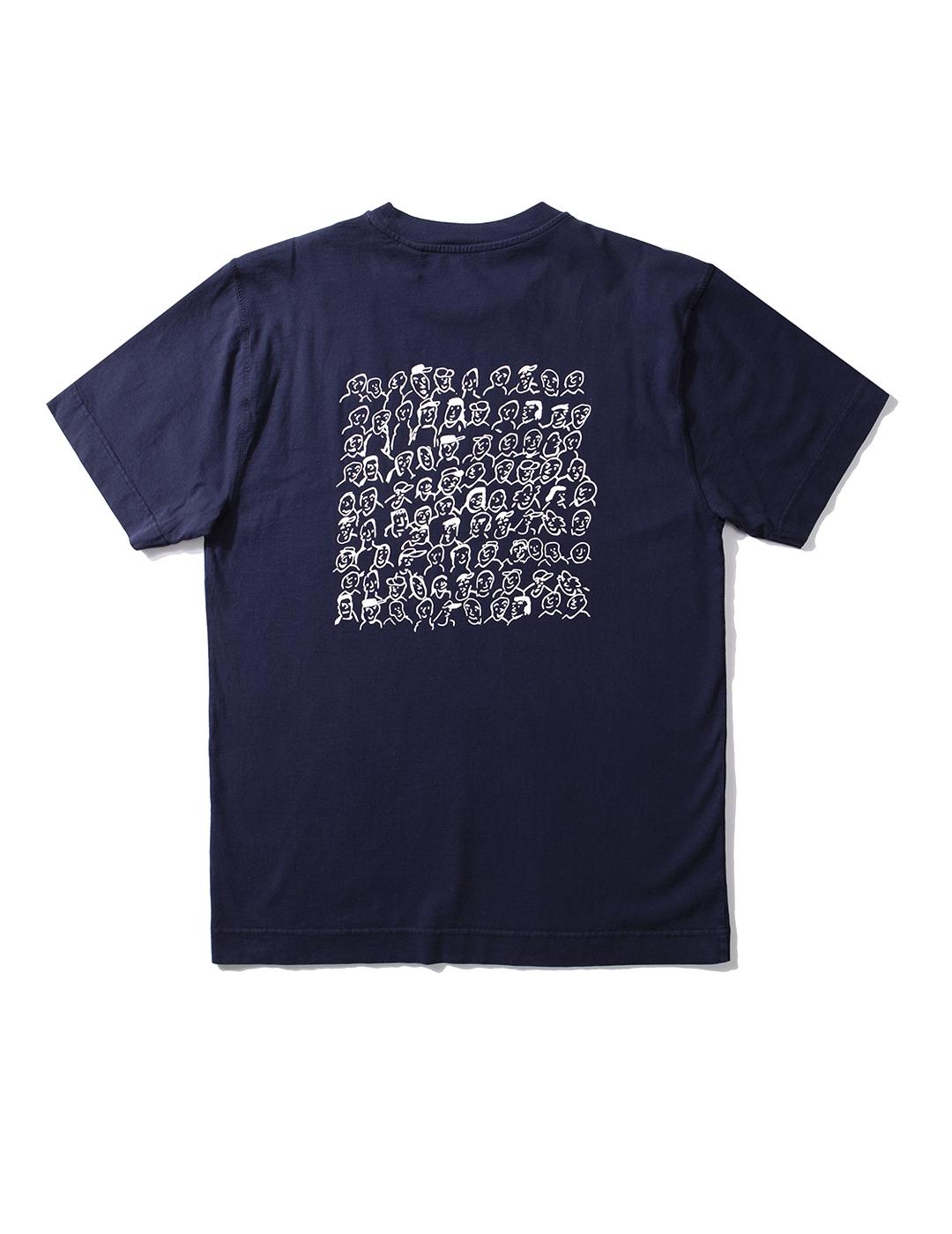 Camiseta Edmmond People azul marino de hombre