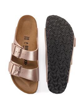 Sandalias Birkenstock Arizona Birko Flor Copper de mujer