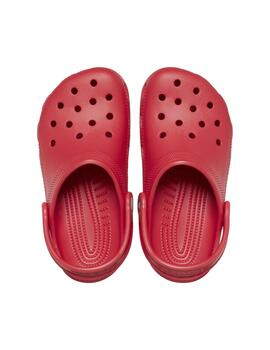 Zuecos Crocs Classic Clog rojo de niño