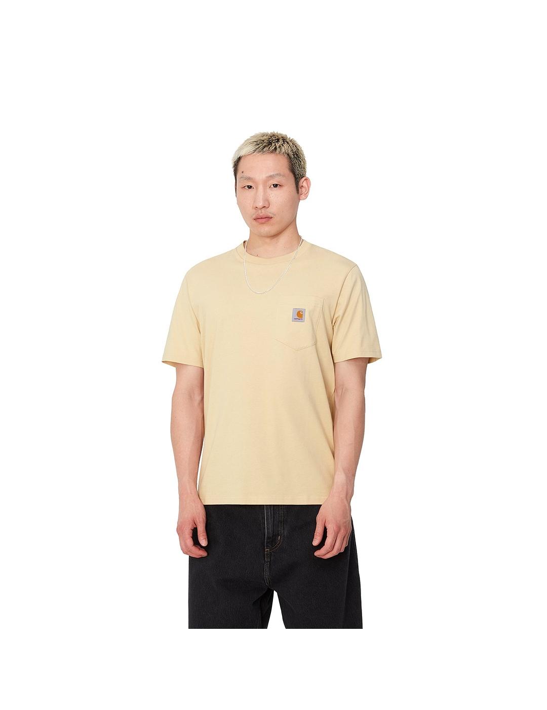 Camiseta Carhartt Wip S/S Pocket beige de hombre