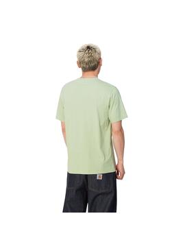 Camiseta Carhartt Wip S/S Pocket verde de hombre