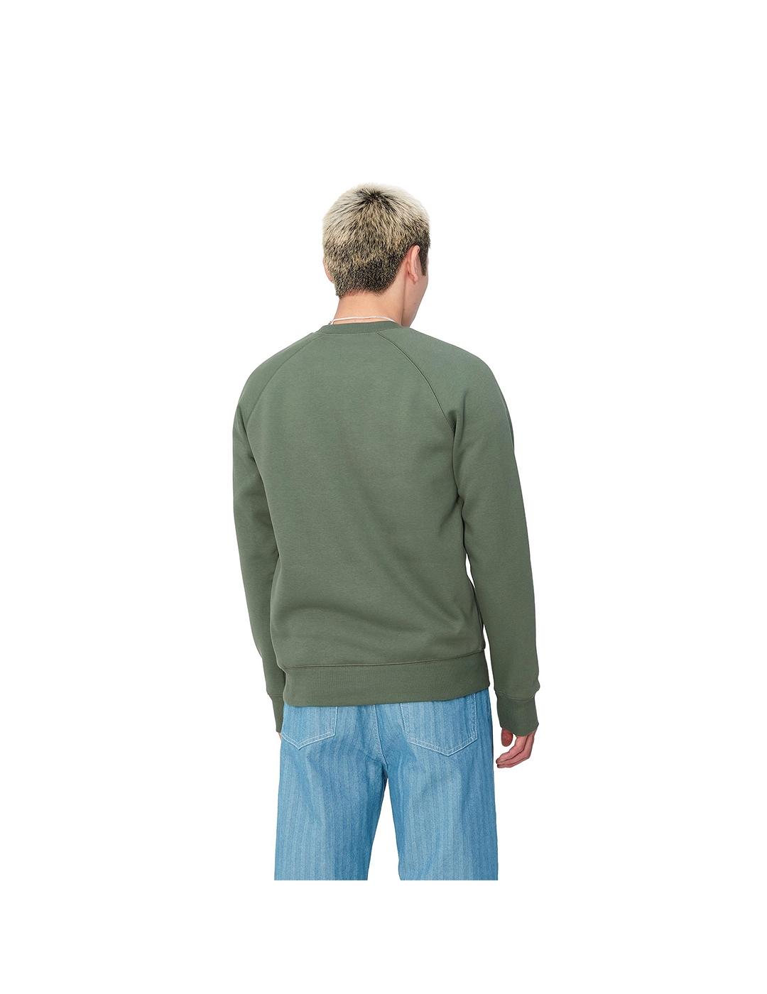 Sudadera Carhartt Wip Chase verde de hombre