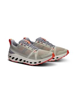 On Running Cloudsurfer Trail beige naranja de hombre