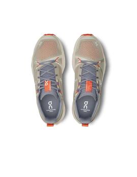 On Running Cloudsurfer Trail beige naranja de hombre