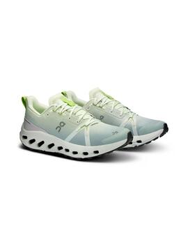 On Running Cloudsurfer Trail Waterproof gris lima de mujer