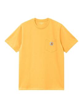 Camiseta Carhartt Wip S/S Pocket amarillo de hombre