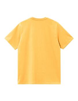 Camiseta Carhartt Wip S/S Pocket amarillo de hombre