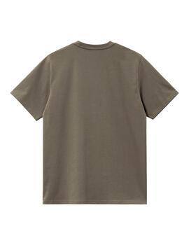 Camiseta Carhartt Wip S/S Pocket gris oscuro de hombre