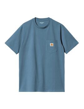 Camiseta Carhartt Wip S/S Pocket azul de hombre