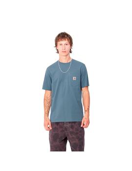 Camiseta Carhartt Wip S/S Pocket azul de hombre