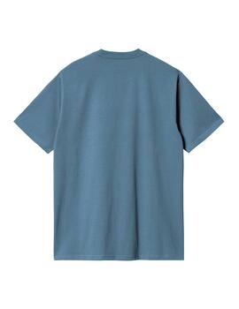 Camiseta Carhartt Wip S/S Pocket azul de hombre