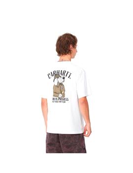 Camiseta Carhartt Wip S/S Inspector blanca de hombre