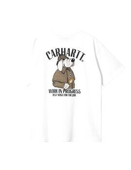 Camiseta Carhartt Wip S/S Inspector blanca de hombre