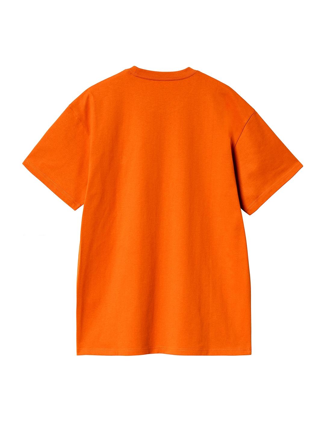 Camiseta Carhartt Wip S/S Chase naranja de hombre