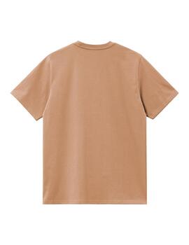 Camiseta Carhartt Wip S/S Chase marrón de hombre