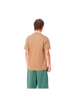 Camiseta Carhartt Wip S/S Chase marrón de hombre