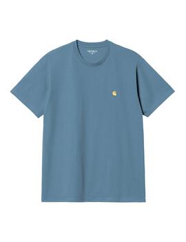 Camiseta Carhartt Wip S/S Chase azulón de hombre