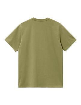 Camiseta Carhartt Wip S/S Script verde de hombre