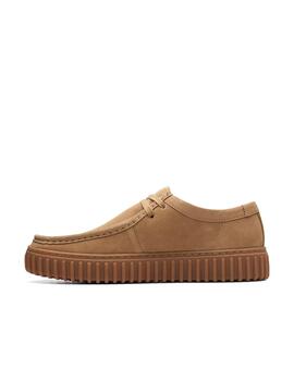 Zapatos Clarks Torhill Lo ante camel de hombre