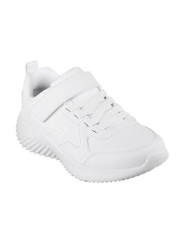 Zapatillas Skechers Bounder Power Study blanca de niño