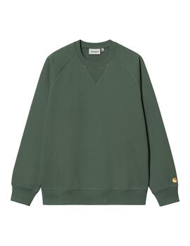 Sudadera Carhartt Wip Chase verde de hombre