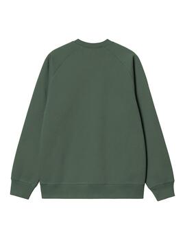 Sudadera Carhartt Wip Chase verde de hombre