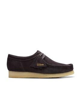 Zapatos Clarks Wallabee marrón ante de hombre