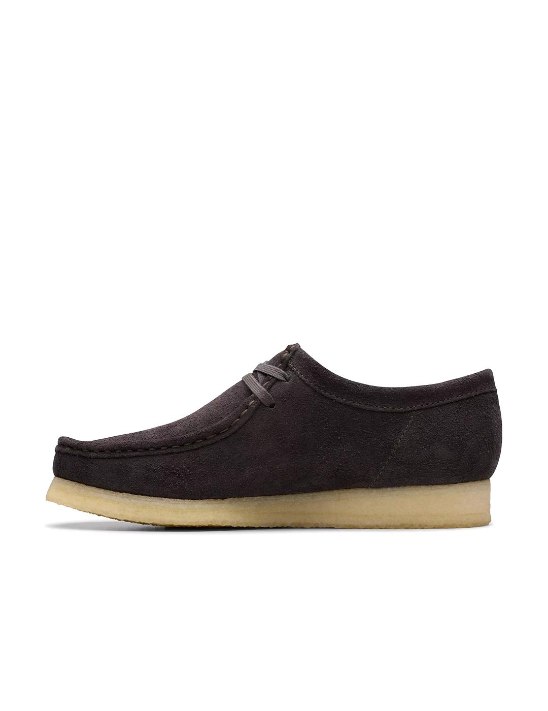 Zapatos Clarks Wallabee marrón ante de hombre