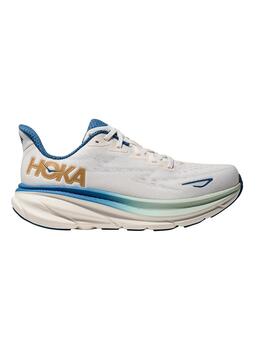 Zapatillas Hoka Clifton 9 blanca de hombre