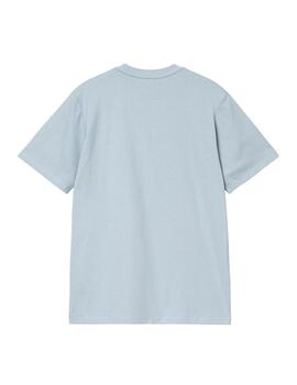 Camiseta Carhartt Wip University Script celeste hombre