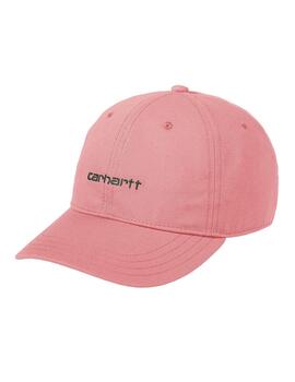 Gorra Carhartt Wip Canvas Script rosa de mujer y hombre