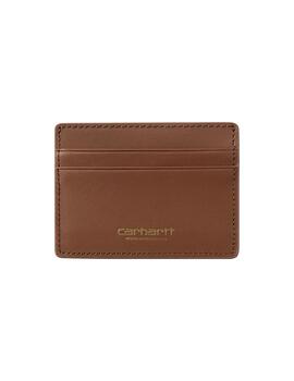 Tarjetero Carhartt Wip Vegas Cardholder piel cognac hombre