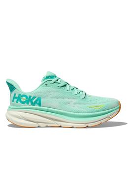 Zapatillas Hoka W Clifton 9 verde agua de mujer