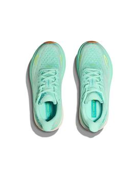 Zapatillas Hoka W Clifton 9 verde agua de mujer