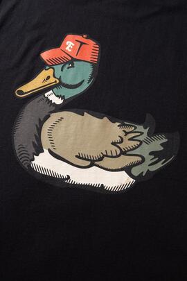 Camiseta Edmmond Duck Pond negra de hombre