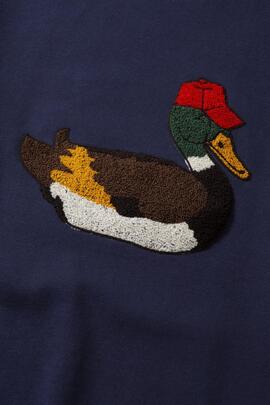 Sudadera Edmmond Duck Hunt marino de hombre