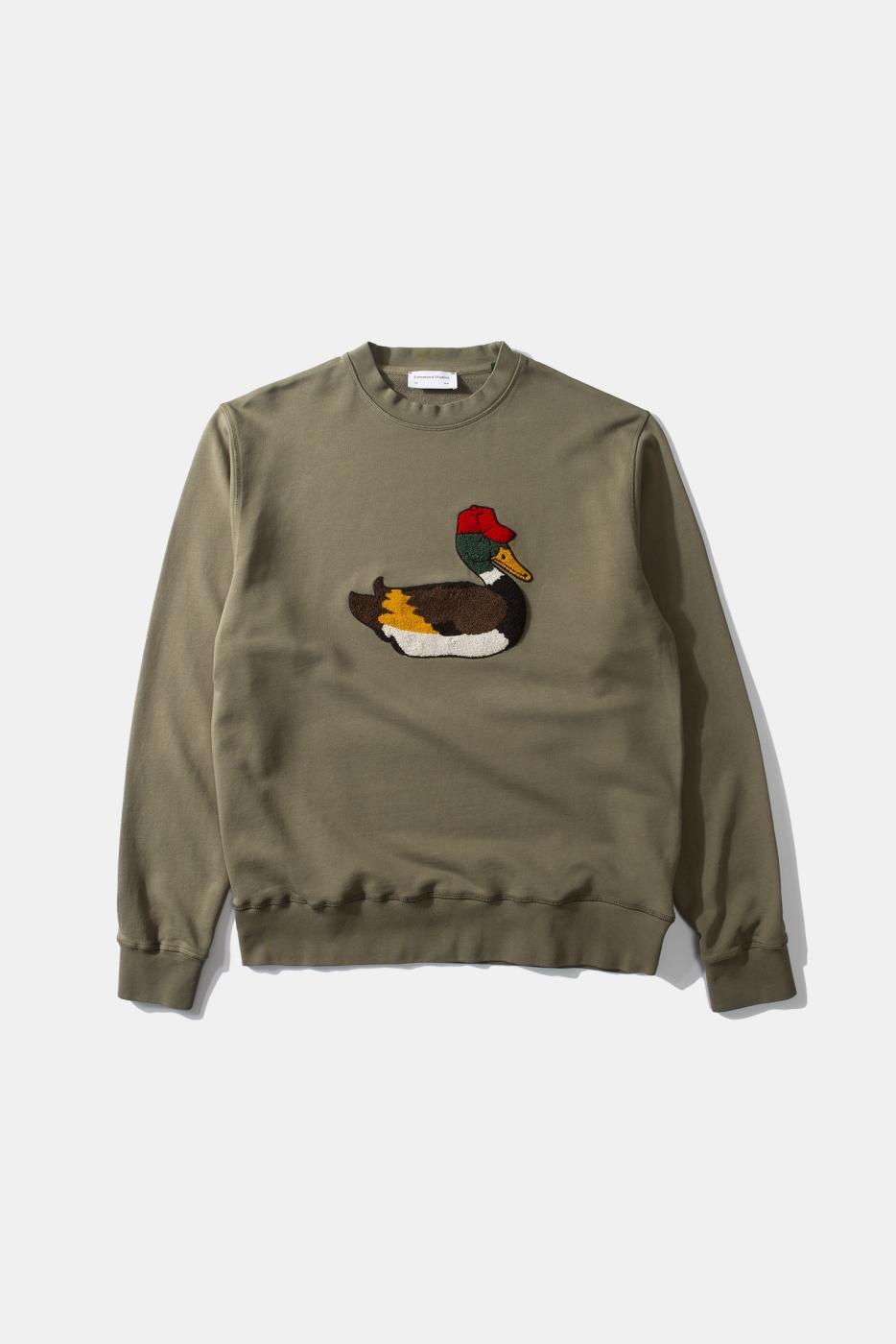 Sudadera Edmmond Duck Hunt khaki de hombre