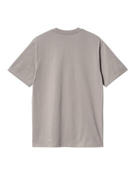 Camiseta Carhartt Wip University Script gris de hombre