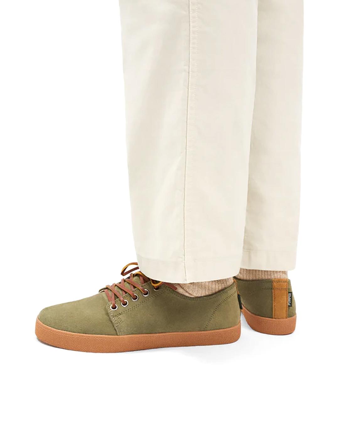 Zapatillas Pompeii Higby ante hydro verde khaki de hombre