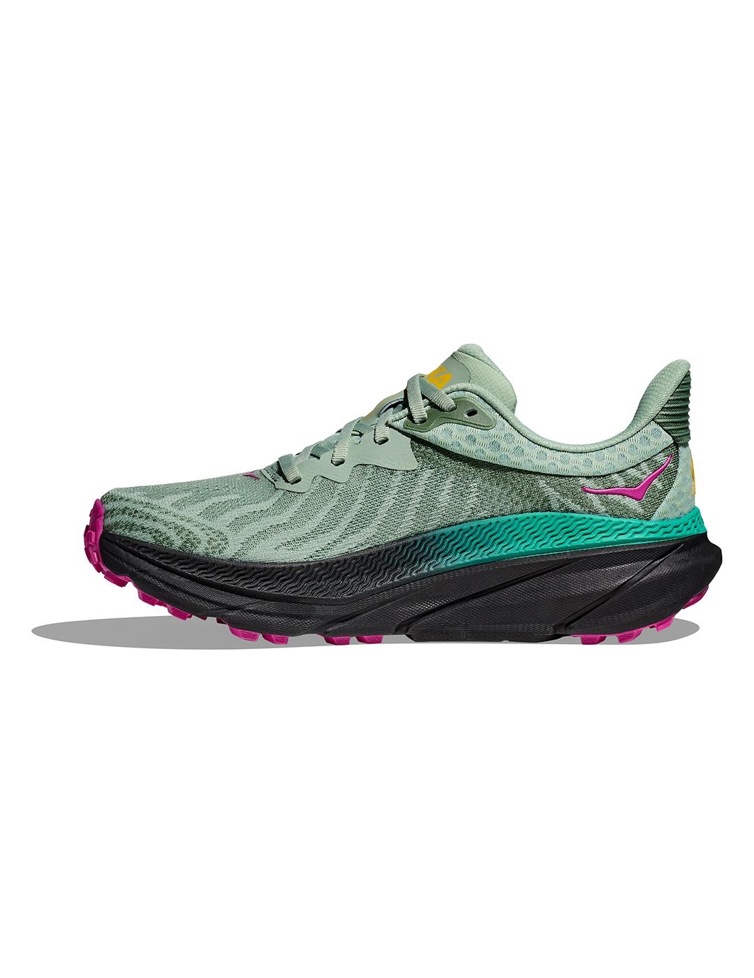 Zapatillas Hoka Challenger 7 verdes de mujer