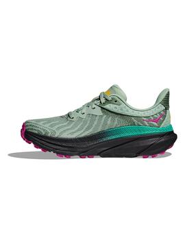 Zapatillas Hoka Challenger 7 verdes de mujer