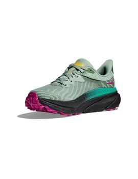 Zapatillas Hoka Challenger 7 verdes de mujer