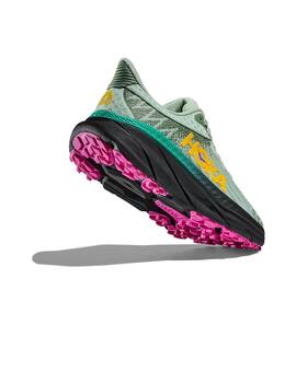 Zapatillas Hoka Challenger 7 verdes de mujer