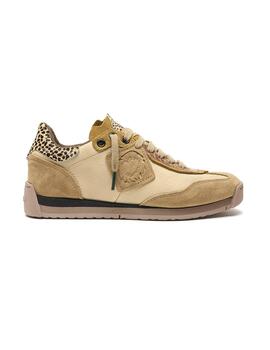 Zapatillas Satorisan Enso beige en piel de mujer